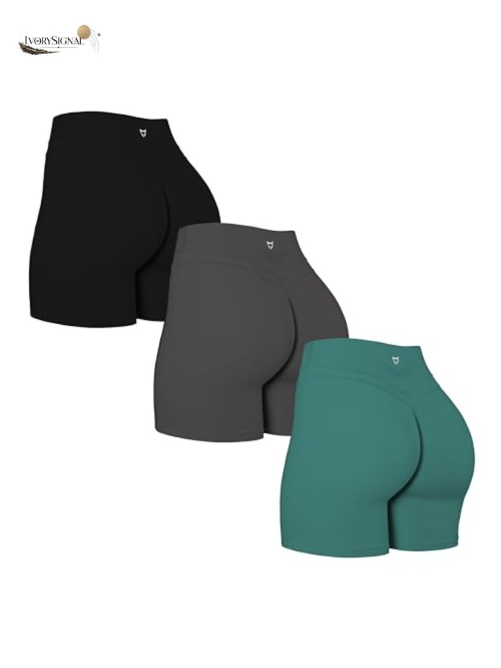 Women's High Waist Biker Shorts 80% Nylon 20% Spandex No Front Seam Squat Proof